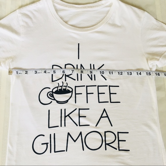 Gilmore Girls Tee T Shirt Top Graphic White Black - Picture 4 of 8